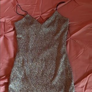 Silver short dress